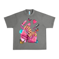 Tornado pink nail art hand Urban Heavy Tee - NancyCooperArtShop