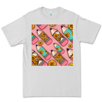 Dove Grey western pencil seamless pattern Premium Tee - BundleAndBundleShop