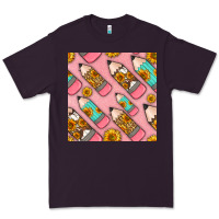 Plum western pencil seamless pattern Premium Tee - BundleAndBundleShop