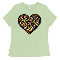 Pride Leopard Heart Ladies Tee | Teevron