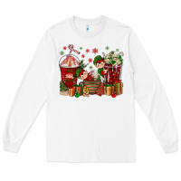White Elf Coffee Cups Christmas Long Sleeve Tee - BundleAndBundleShop