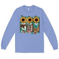 Colony Blue mason jar, sunflower Long Sleeve Tee - JahusDesignShop
