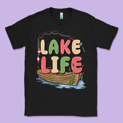 Lake Life Classic Tee Designed By Maliassmallbusiness