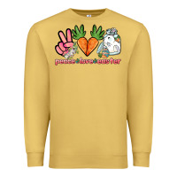 Antique Gold Peace love Easter Day Premium Sweatshirt - HowdyJamesFarm