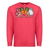 Cardinal Peace love Easter Day Premium Sweatshirt - HowdyJamesFarm