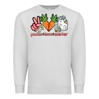 Dove Grey Peace love Easter Day Premium Sweatshirt - HowdyJamesFarm