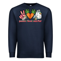 Navy Peace love Easter Day Premium Sweatshirt - HowdyJamesFarm