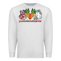 Oatmeal Heather Peace love Easter Day Premium Sweatshirt - HowdyJamesFarm