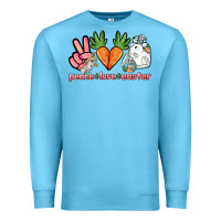 Ocean Blue Peace love Easter Day Premium Sweatshirt - HowdyJamesFarm