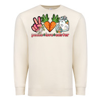 Sandshell Peace love Easter Day Premium Sweatshirt - HowdyJamesFarm