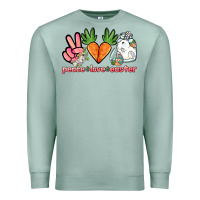 Seafoam Peace love Easter Day Premium Sweatshirt - HowdyJamesFarm