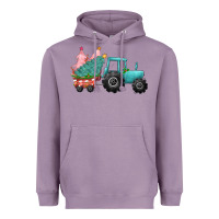 Lavender christmas tree tractor Heavyweight Hoodie - CowGirlArtShop