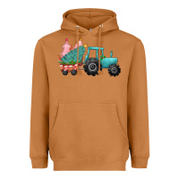 Meerkat christmas tree tractor Heavyweight Hoodie - CowGirlArtShop