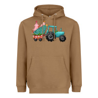 Toasted Coconut christmas tree tractor Heavyweight Hoodie - CowGirlArtShop