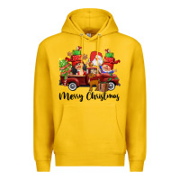 Lemon merry christmas truck gnomies Premium Hoodie - CowGirlArtShop