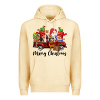 Pina Colada merry christmas truck gnomies Premium Hoodie - CowGirlArtShop