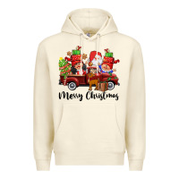 Sandshell merry christmas truck gnomies Premium Hoodie - CowGirlArtShop