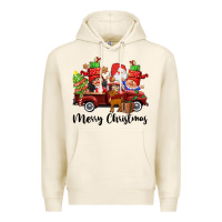 Tofu merry christmas truck gnomies Premium Hoodie - CowGirlArtShop