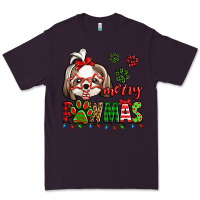 Plum merry pawmas christmas shih tzu Premium Tee - Jasminsmagicworld