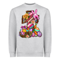 Heather Grey He Is Risen Heavyweight Sweatshirt - BundleAndBundleShop