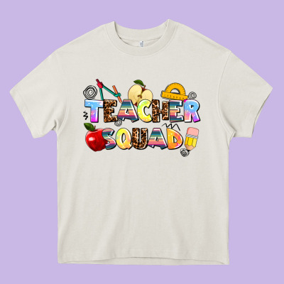 Teacher Squad Heavy Core Tee Designed By Adodesignshop