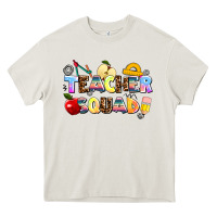 Cream teacher squad Heavy Core Tee - AdoDesignShop