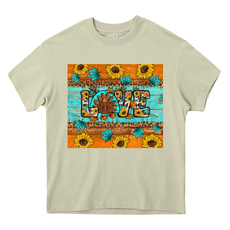 Sunflower Leopard Thanksgiving Love Heavy Core Tee by Artiststas | Teevron