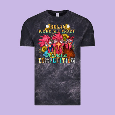 Relax Were All Crazy Its Not A Competition Nca Vintage Tee Designed By Nancycooperartshop