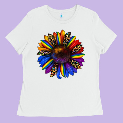 Pride Sunflower Ladies Tee Designed By Jahusdesignshop