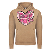 Vintage Coffee my valentine has paws Vintage Hoodie - MaliasSmallBusiness