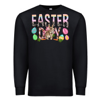 Black Easter Day with rabbit Premium Sweatshirt - HowdyJamesFarm