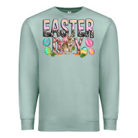 Seafoam Easter Day with rabbit Premium Sweatshirt - HowdyJamesFarm