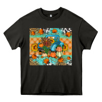 Asphalt Thanksgiving Truck With Turkey Heavy Core Tee - Artiststas