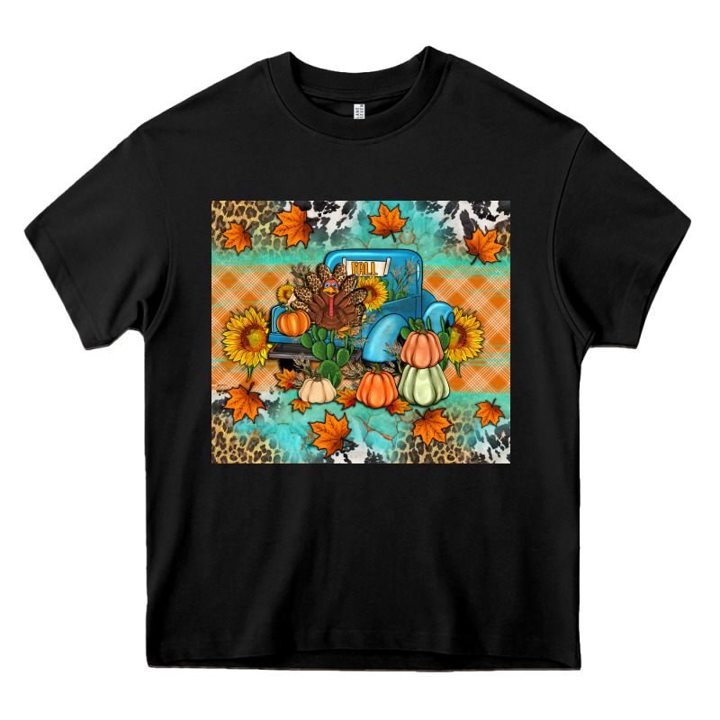 Thanksgiving Truck With Turkey Heavy Core Tee by Artiststas | Teevron