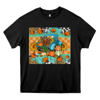Black Thanksgiving Truck With Turkey Heavy Core Tee - Artiststas