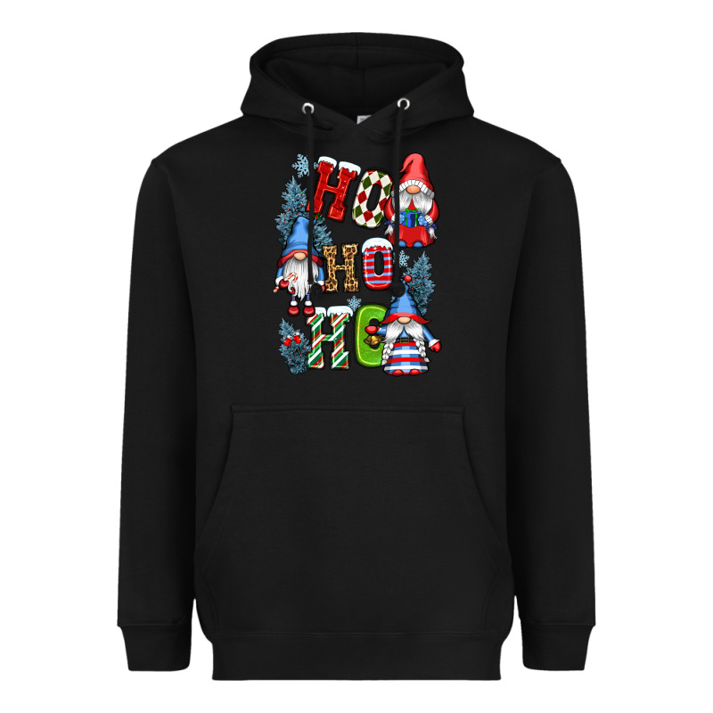 Ho Ho Ho Gnomes Heavyweight Hoodie by CowGirlArtShop | Teevron