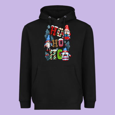 Ho Ho Ho Gnomes Heavyweight Hoodie Designed By Cowgirlartshop
