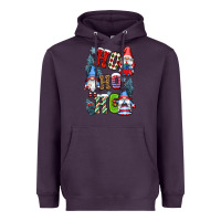 Plum ho ho ho gnomes Heavyweight Hoodie - CowGirlArtShop