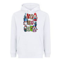 White ho ho ho gnomes Heavyweight Hoodie - CowGirlArtShop