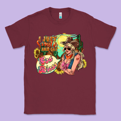 I Just Smile And Say God Bless Classic Tee Designed By Nancycooperartshop