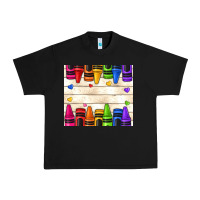 Black custom teacher name crayons Urban Heavy Tee - NancyCooperArtShop