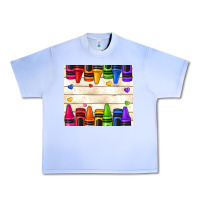 Grape Ice custom teacher name crayons Urban Heavy Tee - NancyCooperArtShop