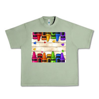 Oil Green custom teacher name crayons Urban Heavy Tee - NancyCooperArtShop