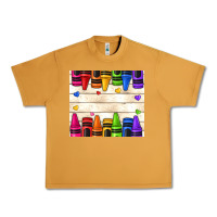 Peanut Butter custom teacher name crayons Urban Heavy Tee - NancyCooperArtShop
