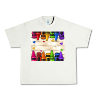 Pistachio custom teacher name crayons Urban Heavy Tee - NancyCooperArtShop