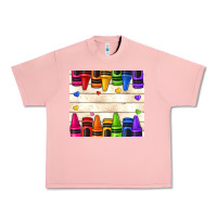 Salmon custom teacher name crayons Urban Heavy Tee - NancyCooperArtShop