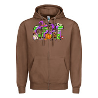 Chestnut Halloween CPHT Pharmacy Technician Zipper Hoodie - texasbilliewilder