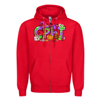 Red Halloween CPHT Pharmacy Technician Zipper Hoodie - texasbilliewilder