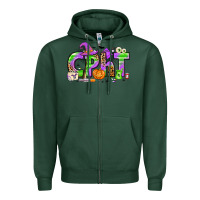 Sports Green Halloween CPHT Pharmacy Technician Zipper Hoodie - texasbilliewilder