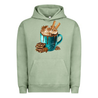 Pigment Oil Green Chocolate And Coffee Urban Hoodie - FaDigitalArtStudio